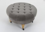 ��� POUF ROND CAPITTONNE GRS CL