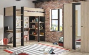 Кровать высокая Gami Duplex