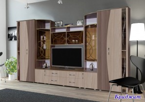 Современная стенка Бриджи со стразами