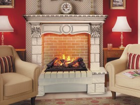 Каминокомплект с каменным порталом Pierre Luxe (Cassete 600) | Dimplex