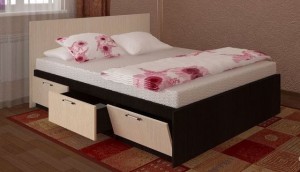 Кровать с ящиками