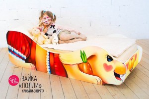 Детская кровать "Зайка-Поли"