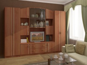 Гостиная Макарена-3 (модульная система), без отделки ЛДСП