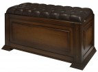 Банкетка сундук на портале большая, итальянский орех + коричневый EL4128 BR