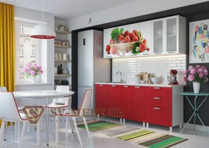 Кухонный гарнитур Клубника 1,8 м