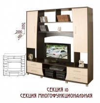 Стенка "Елена-2" Секция №10