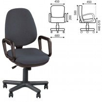 Кресло "Comfort GTP" черно-серое JP-1, ш/к 33785