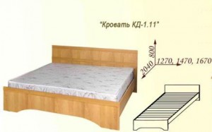 Кровать 1,2 "Сабрина-2", без матраца