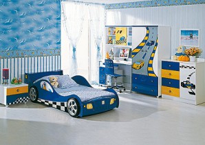 Детская комната для мальчиков F1 blue