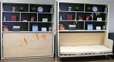 Откидная кровать «Аделия» с полками