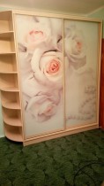 Шкаф купе фотопечать "Розы и бусы"