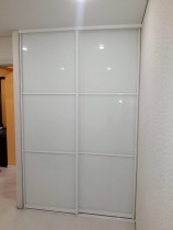 Белые двери купе в белом профиле № 4662